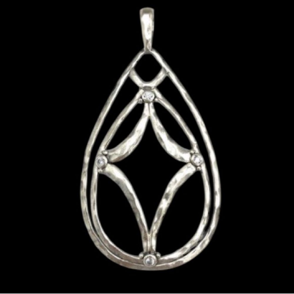 🆕 Silpada Starbright Sterling Silver w/ Crystals Pendant! NEW!!!Bold & Beautiful